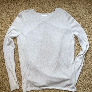 Open Back Light Grey Lululemon Sweater / Long Sleeve Shirt